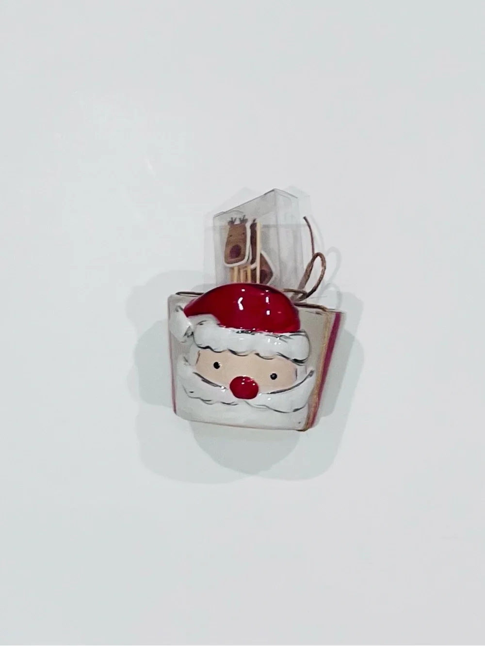 Mud Pie Santa Toothpick Holder Christmas Holiday NWT